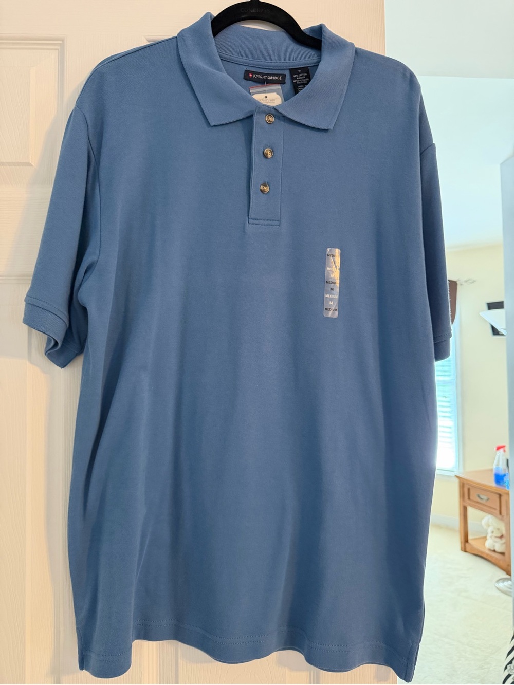 Kingsbridge Men’s Classic Sky Blue Polo Shirt